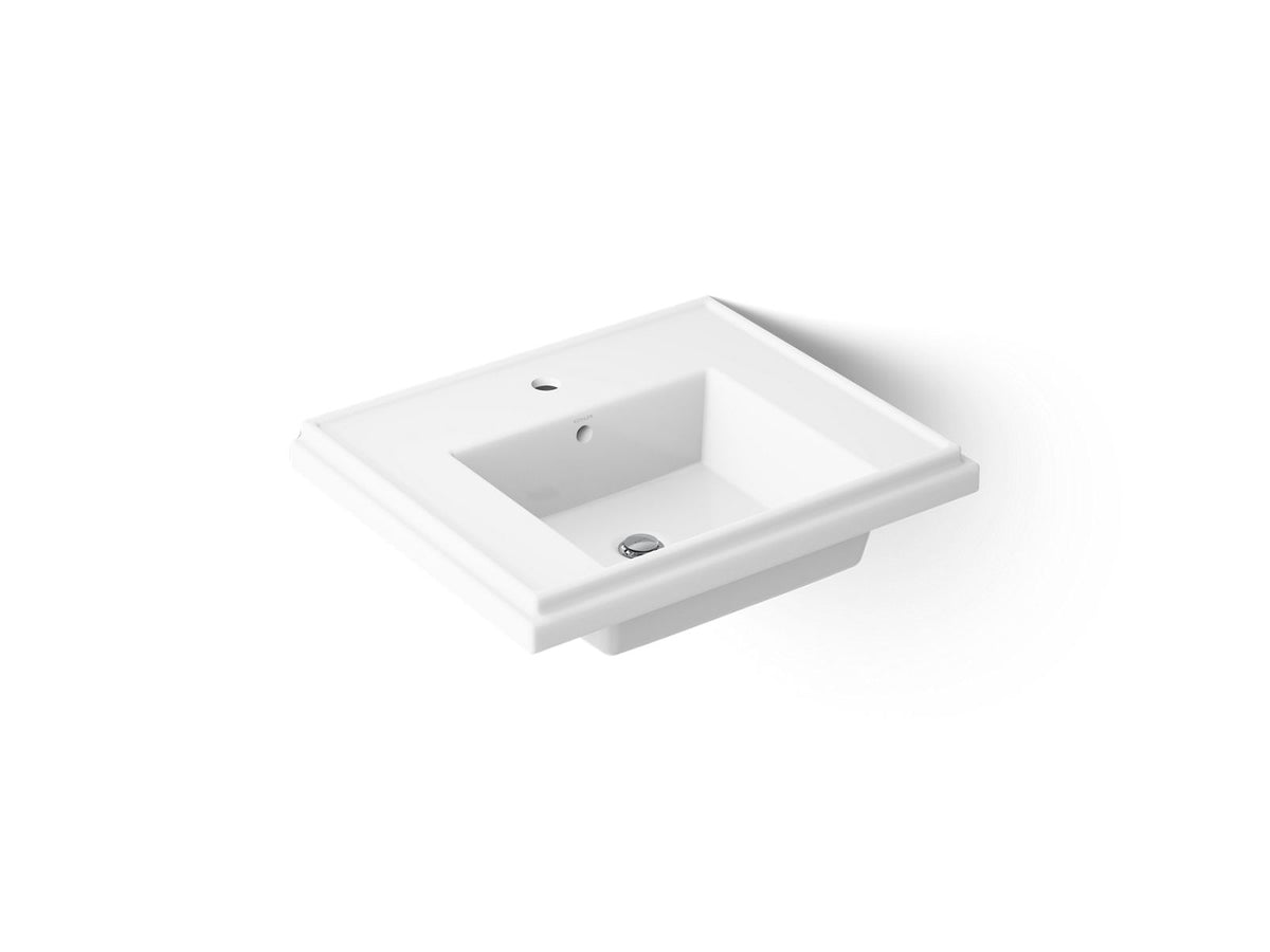 TRESHAM 24 PED LAV BASIN, 1 HOLE