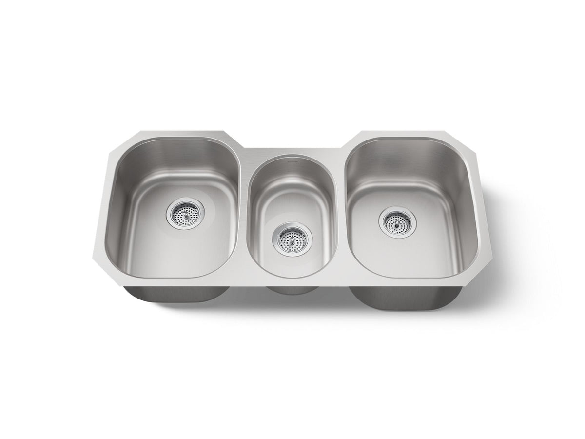 UNDERTONE TRIPLE SS SINK, RH