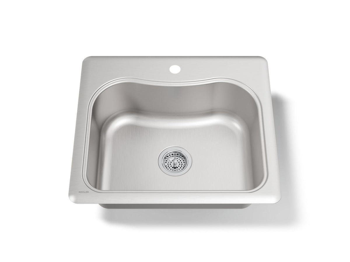 STACCATO 25X22 SINGLE BASIN SINK 1 HOLE