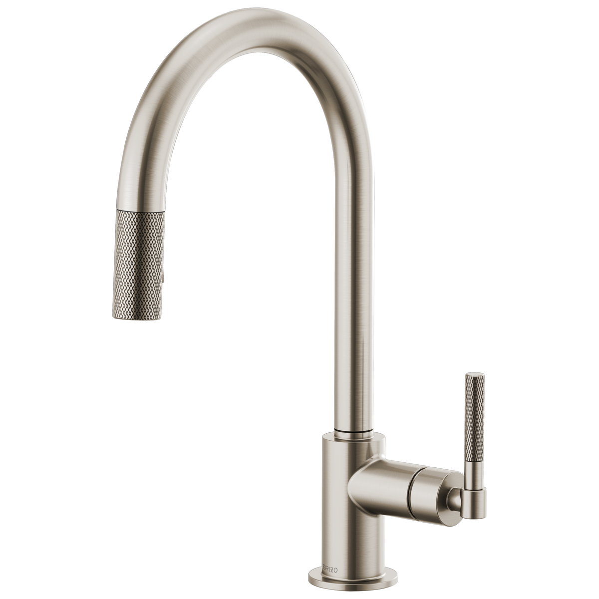 ARC SPOUT PULL-DOWN, KNURLED HANDLE