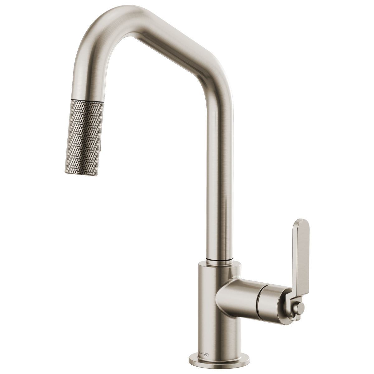 ANGLED SPOUT PULL-DOWN, INDUSTRIAL HANDLE