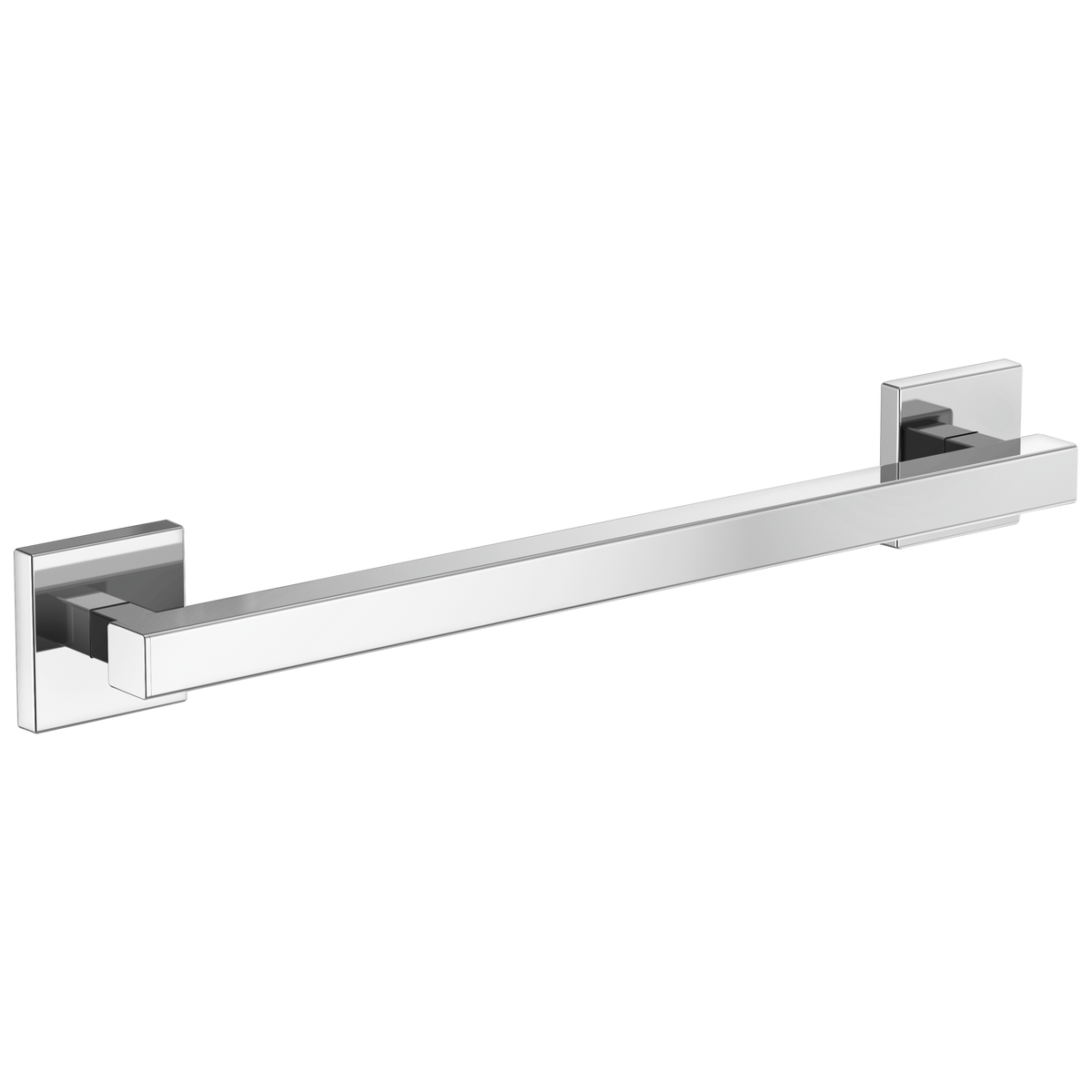 CONTEMPORARY SQUARE DECORATIVE ADA GRAB BAR - 18"