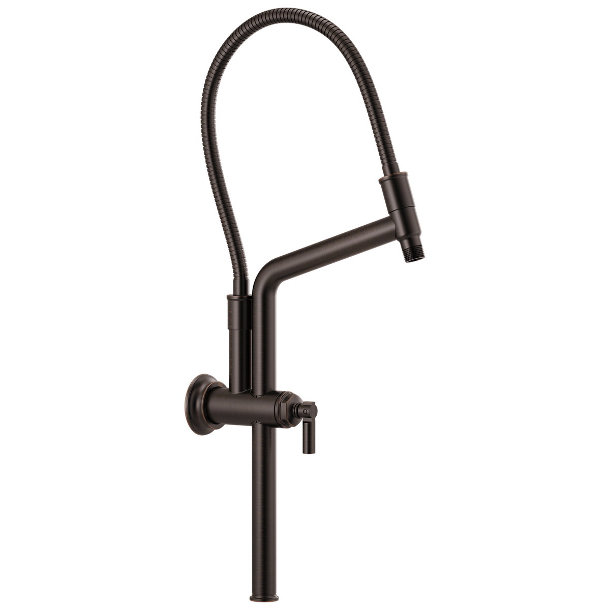 HEIGHT ADJUSTABLE SHOWER ARM AND FLANGE