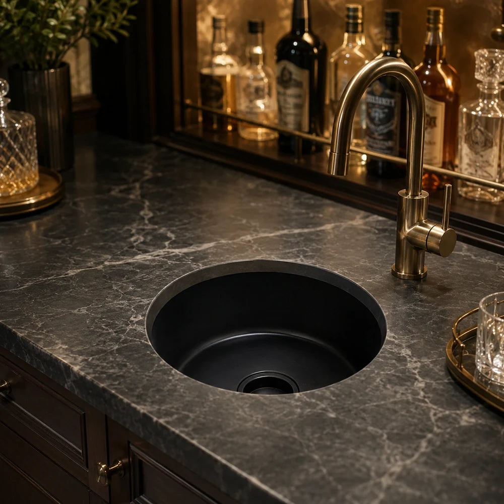 18" Undermount Single Bowl Bar Sink