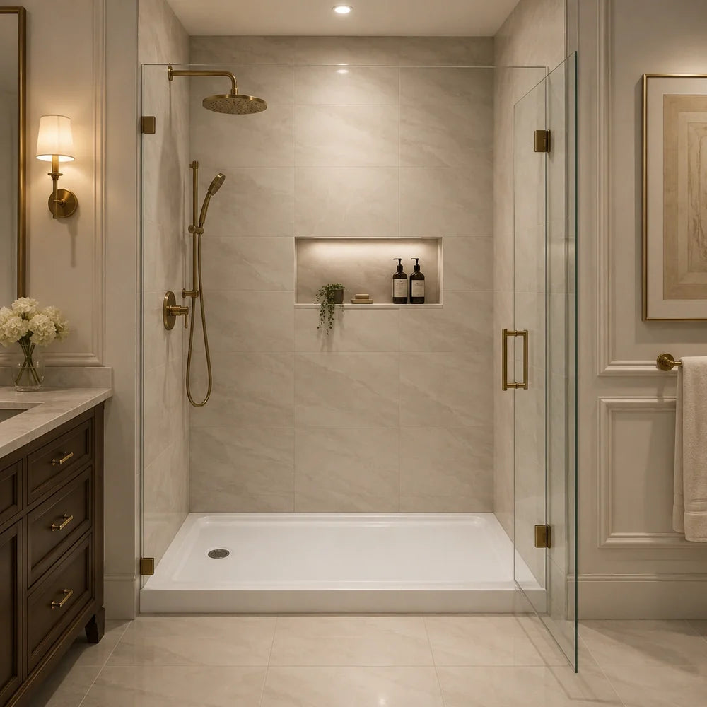 54" X 32" Showerbase Left Drain