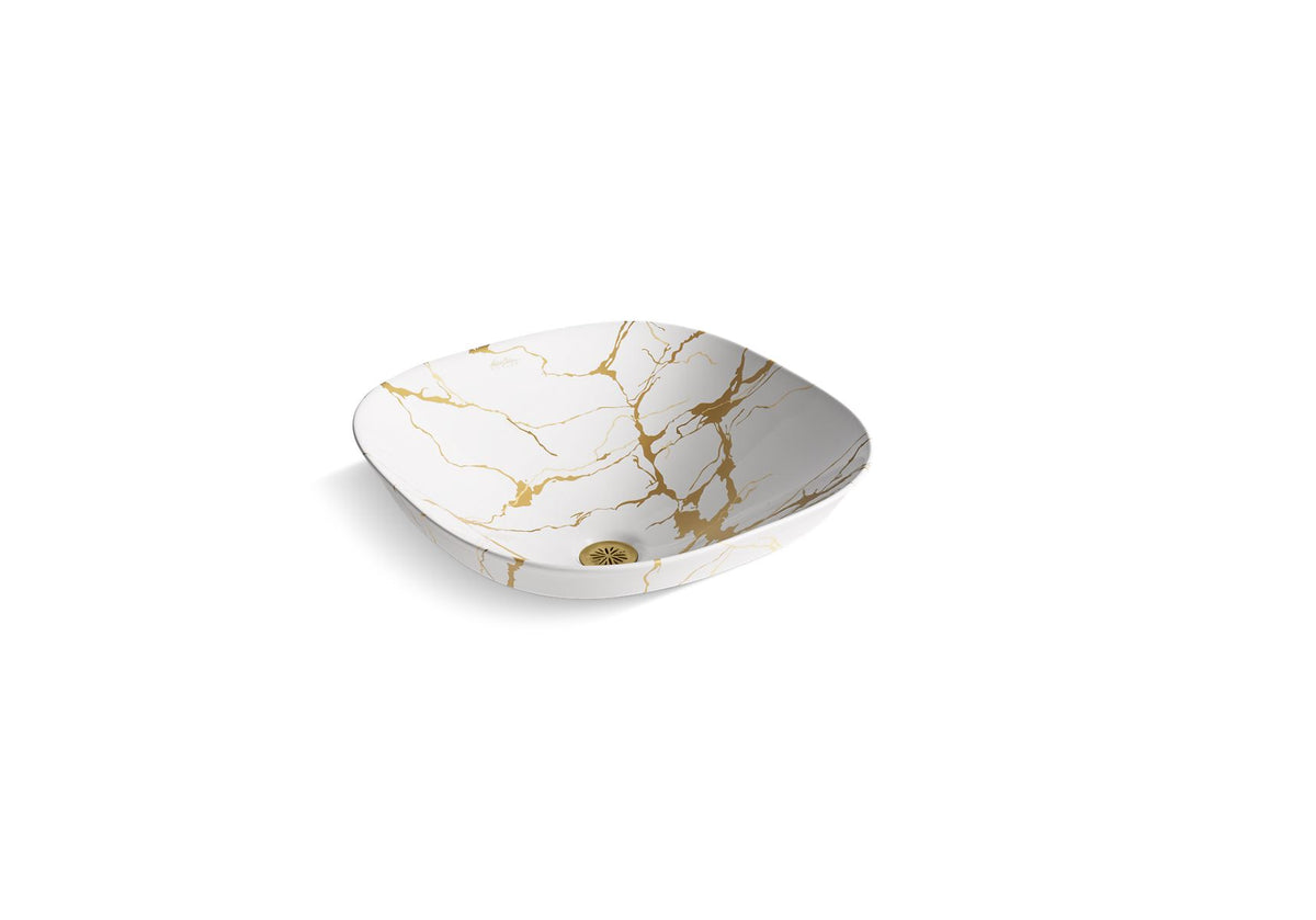 AUREUS SQUARE SEMI-RECESSED VESSEL
