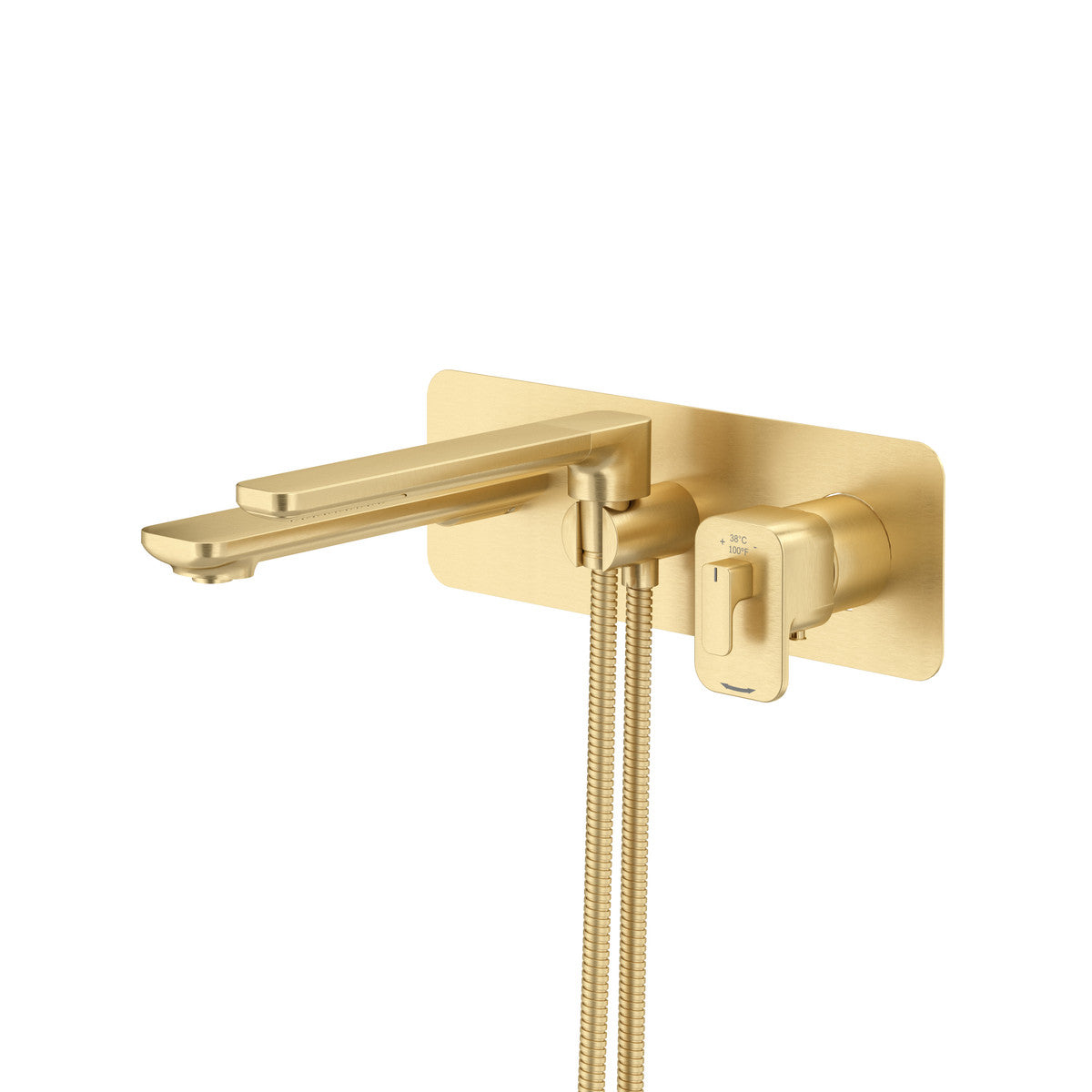 Equinox Wall Mount Thermostatic/Pressure Balance Tub Filler Trim