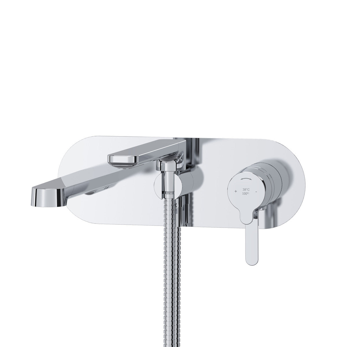 Nibi Wall Mount Thermostatic/Pressure Balance Tub Filler Trim
