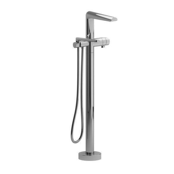 Parabola Thermostatic Single Hole Floor Mount Tub Filler Trim