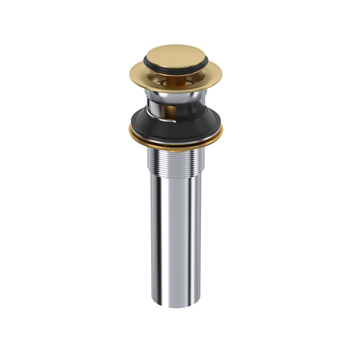 Lavatory Push Drain With Overflow