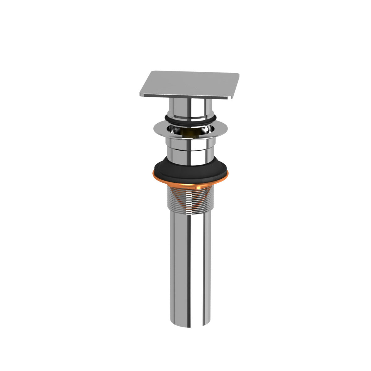 Lavatory Push Drain Without Overflow