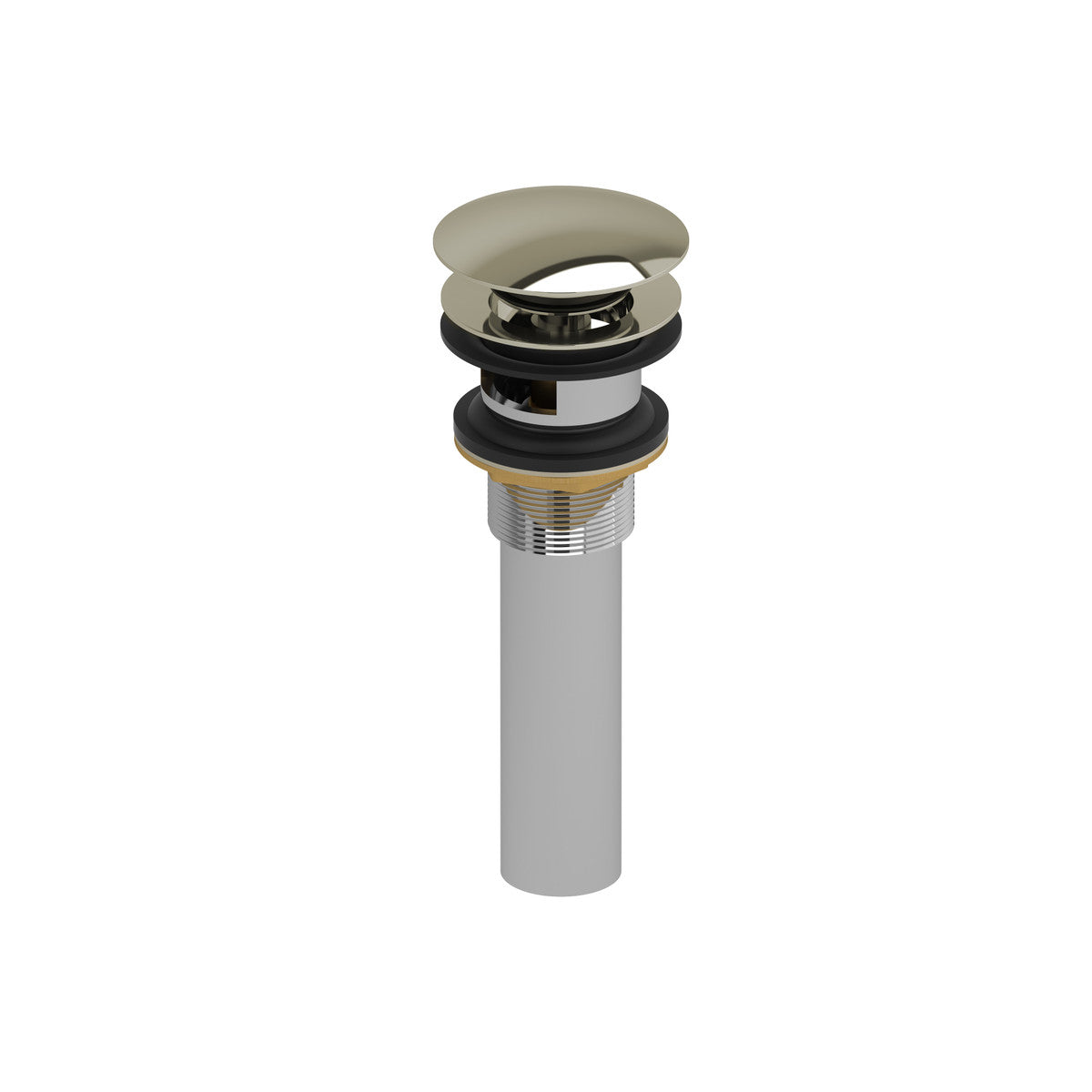 Lavatory Push Drain With Overflow