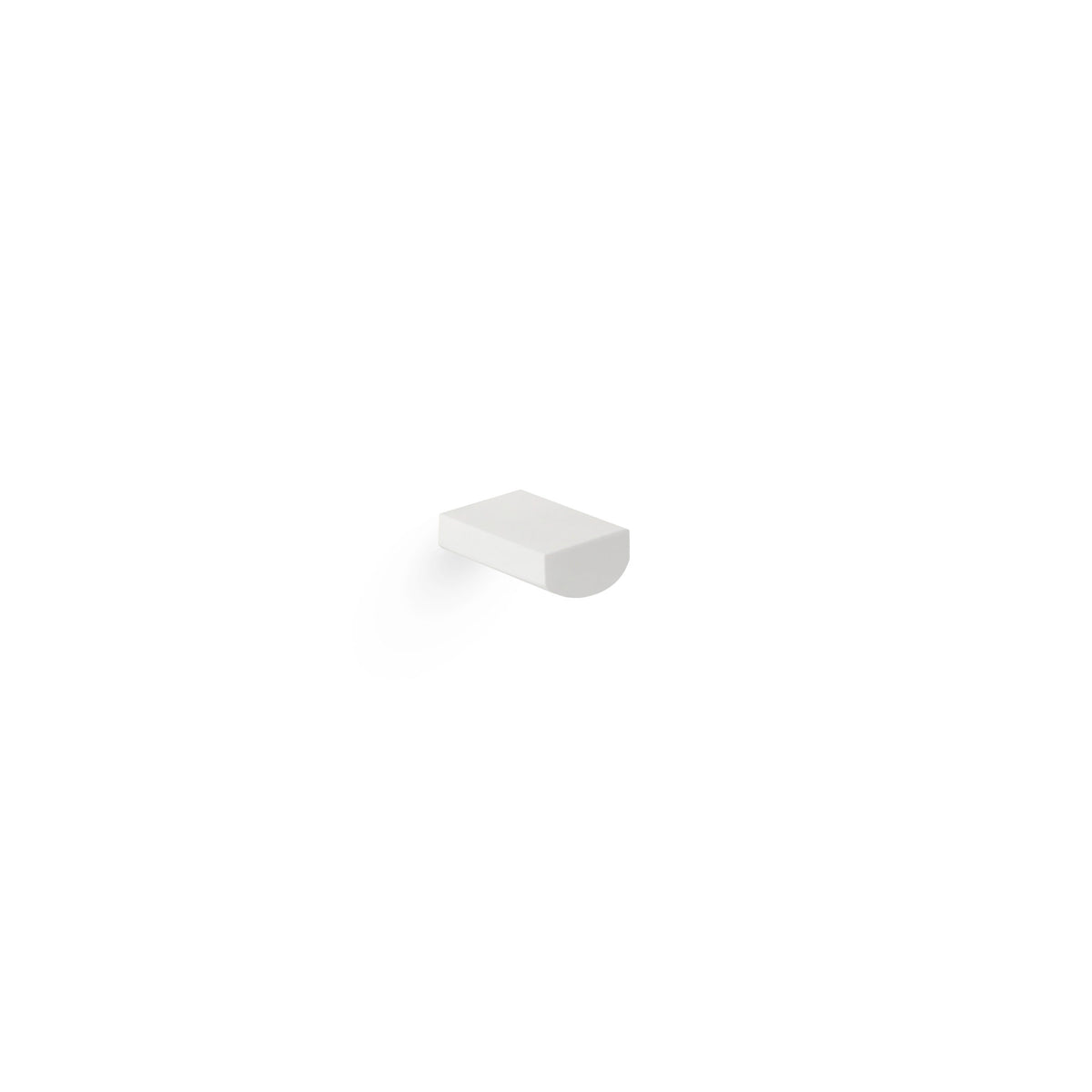 Single Door Pull - Thru Bolt Mount - White