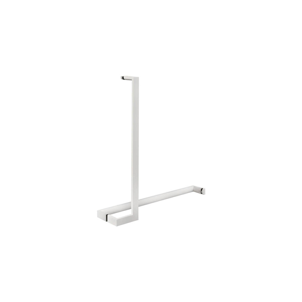 'J'+'I' Shape - Offset Glass Door Handle Set + Towel Bar - Shower Door Handles