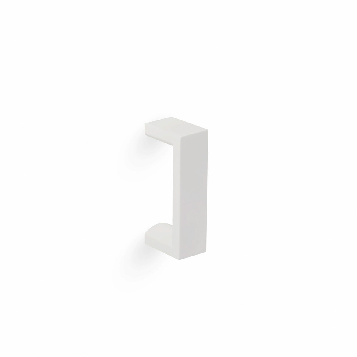 'U' Shape Door Handle - Thru Bolt Mount - Modern Door Handle - Appliance or Swing Doors - White