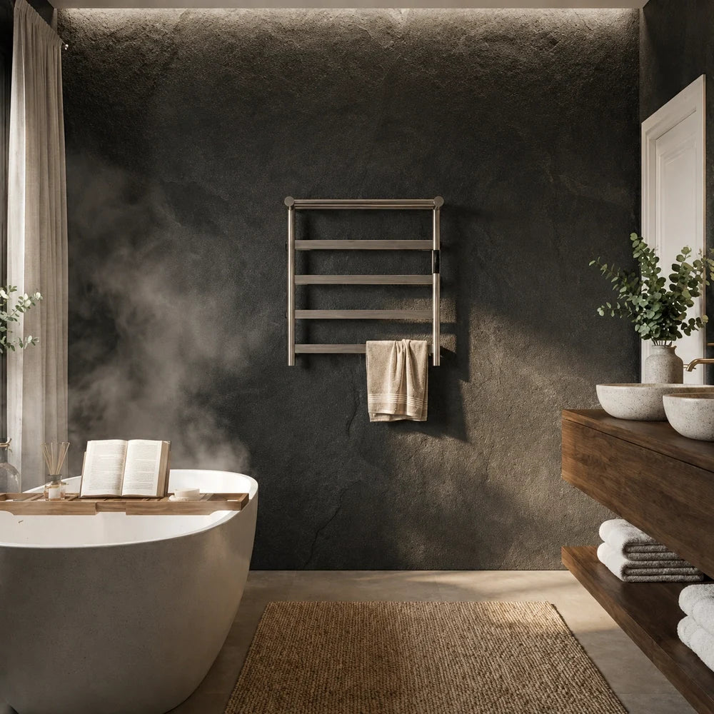 22.5" x 22" heated towel warmer