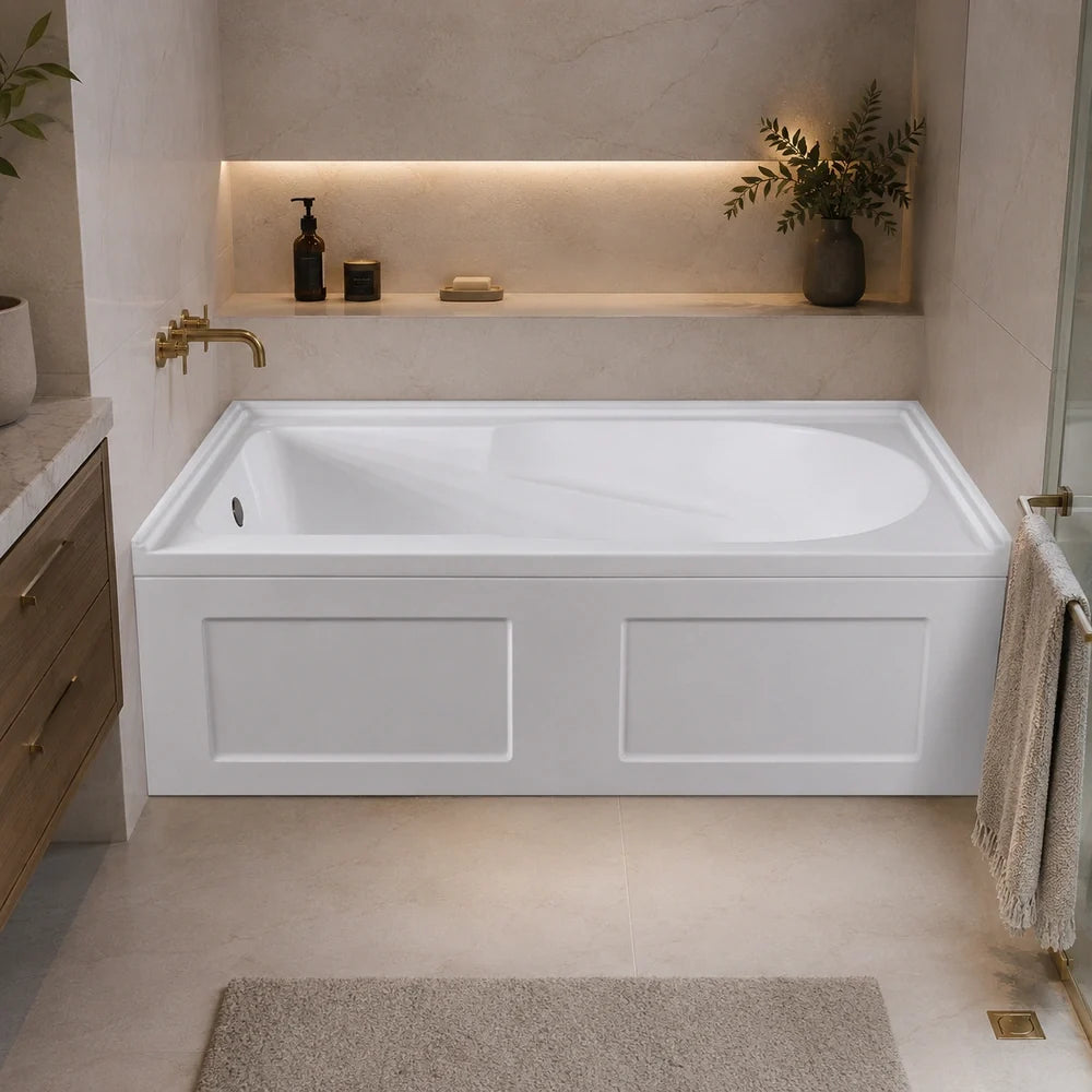 60" X 32" Two Box W / Arm Rest Left Drain