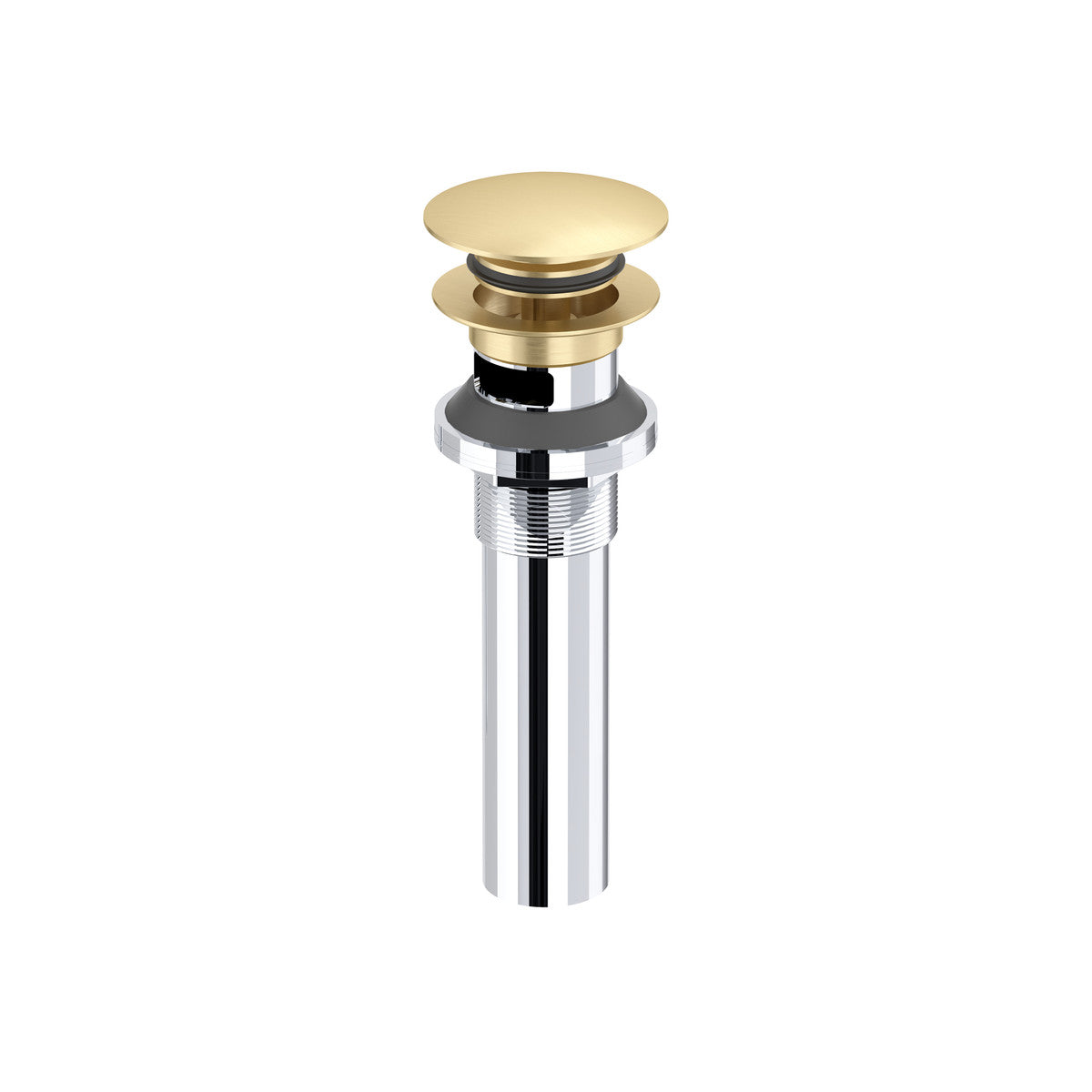 Lavatory Push Drain With Overflow