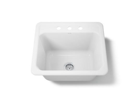 GLEN FALLS 25 X 22 DUAL-MNT SINK 3 HOLE