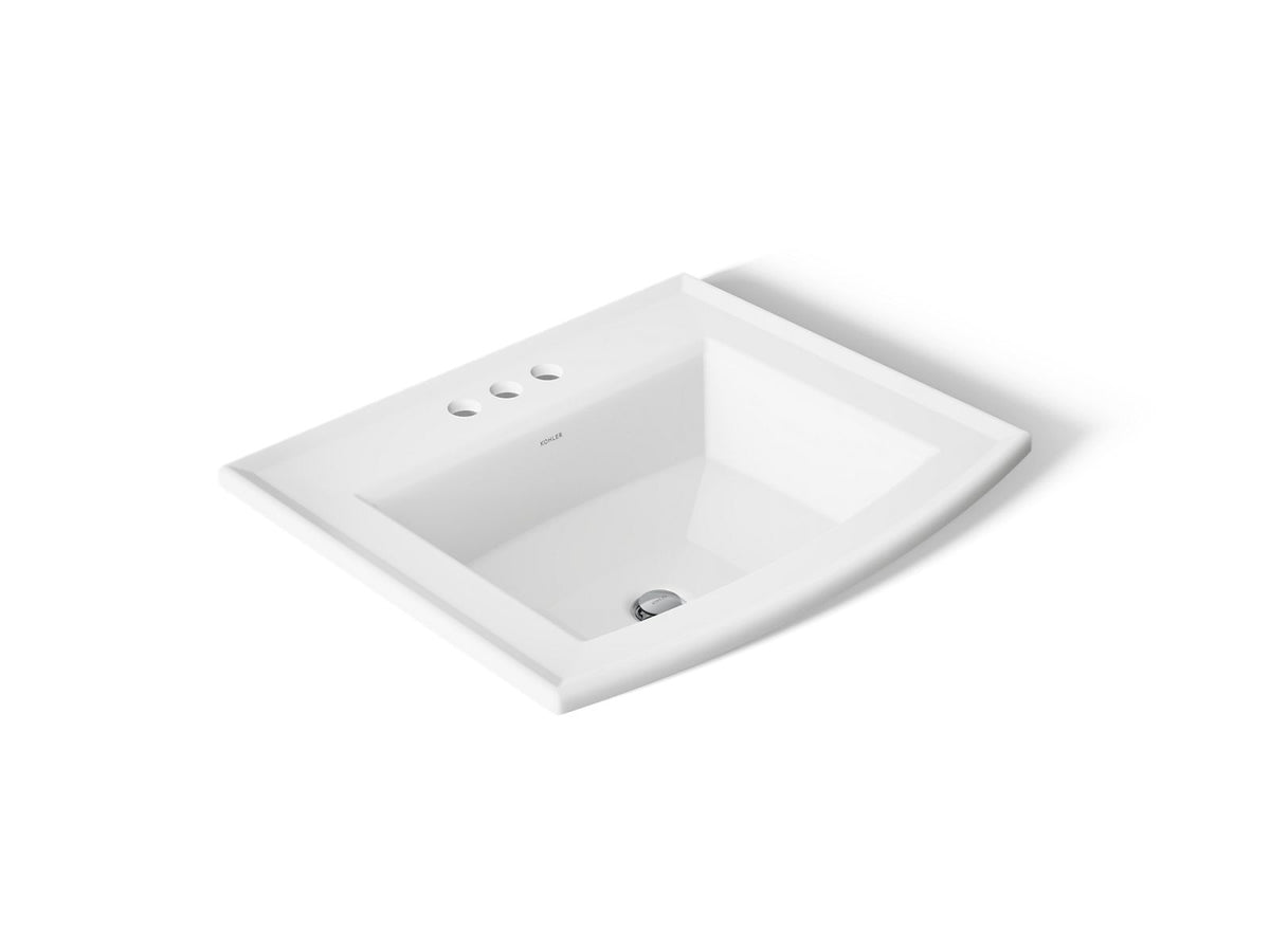 ARCHER LAVATORY, SELF RIMMING, 4 CC