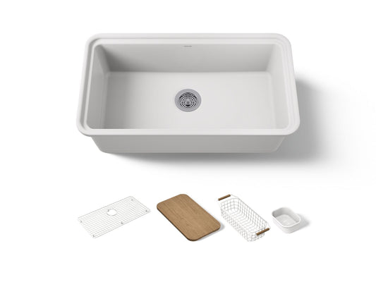 AUDRINE 33 SINGLE BASIN FIRECLAY WS