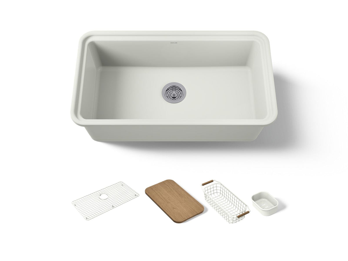 AUDRINE 33 SINGLE BASIN FIRECLAY WS