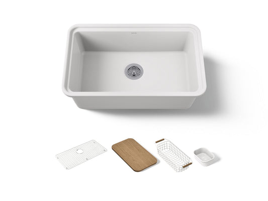 AUDRINE 30 SINGLE BASIN FIRECLAY WS