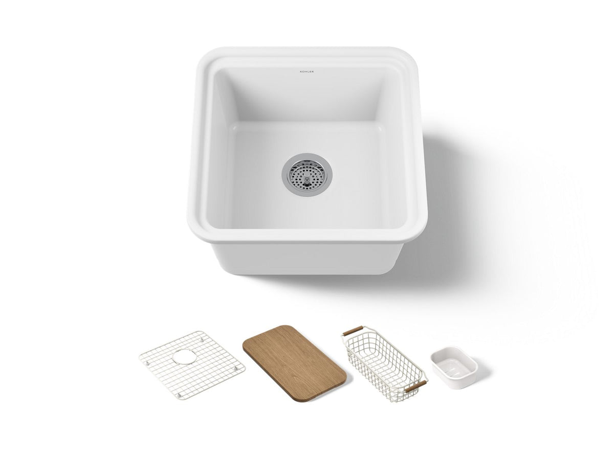 AUDRINE 18 SINGLE BASIN FIRECLAY WS