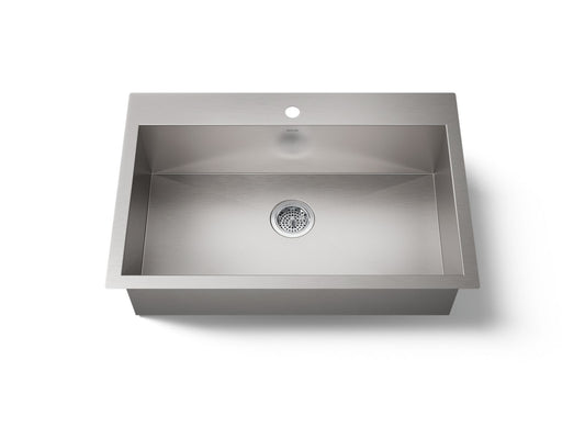 VAULT LARGE SINGLE BASIN SINK, 1-HOLE