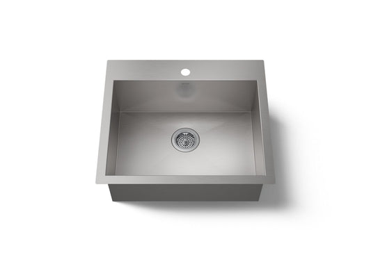 VAULT SINGLE BASIN SINK, 1-HOLE