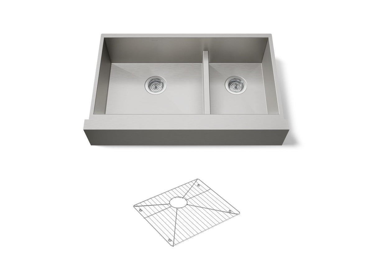 VAULT 36 APRON U/C OFFSET SINK