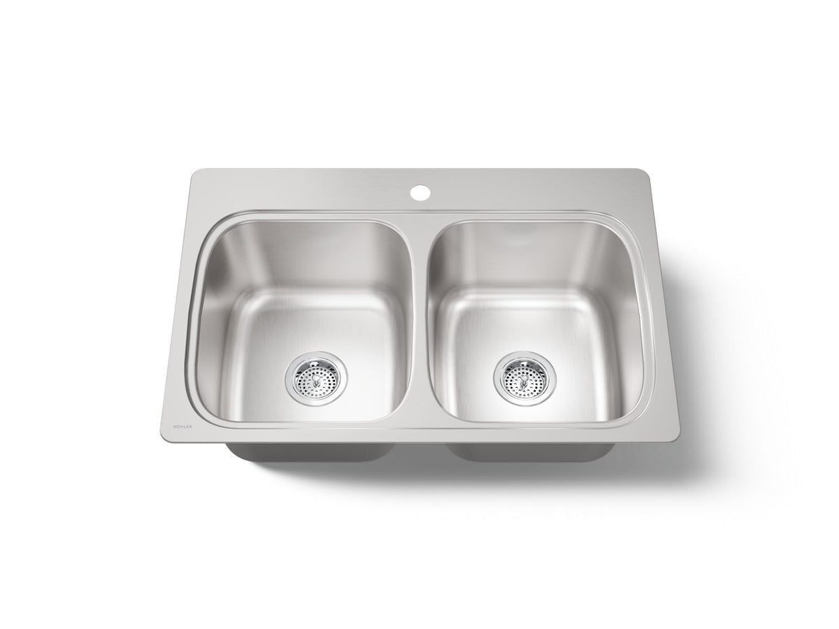 VERSE 9 DOUBLE EQUAL SINK , 1 HOLE