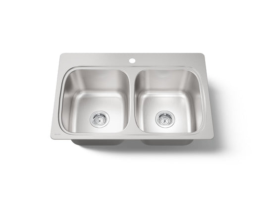 VERSE 9 DOUBLE EQUAL SINK , 1 HOLE