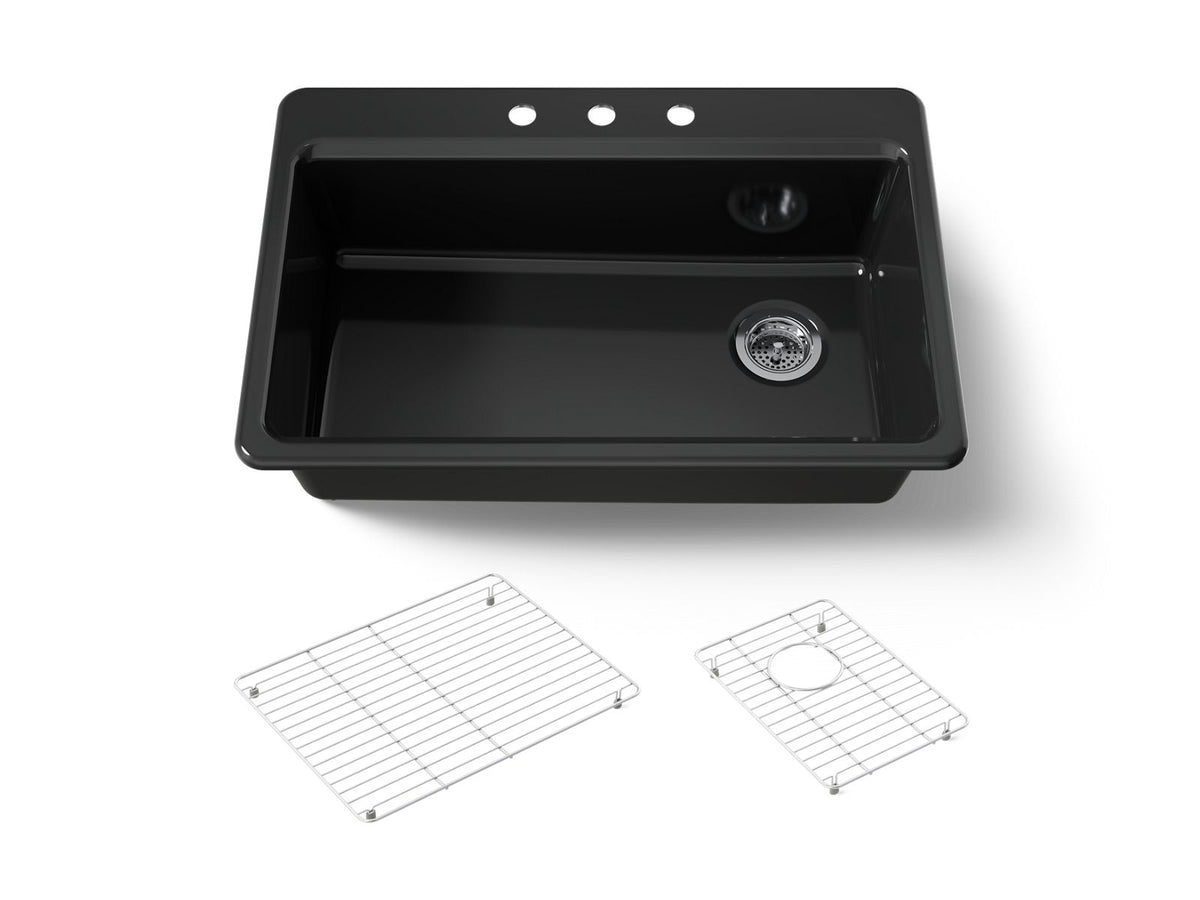 RIVERBY SINK, SINGLE, SR, 3-HOLE