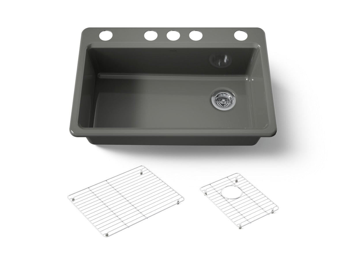 RIVERBY SINK, SINGLE, UC, 5U-HOLE