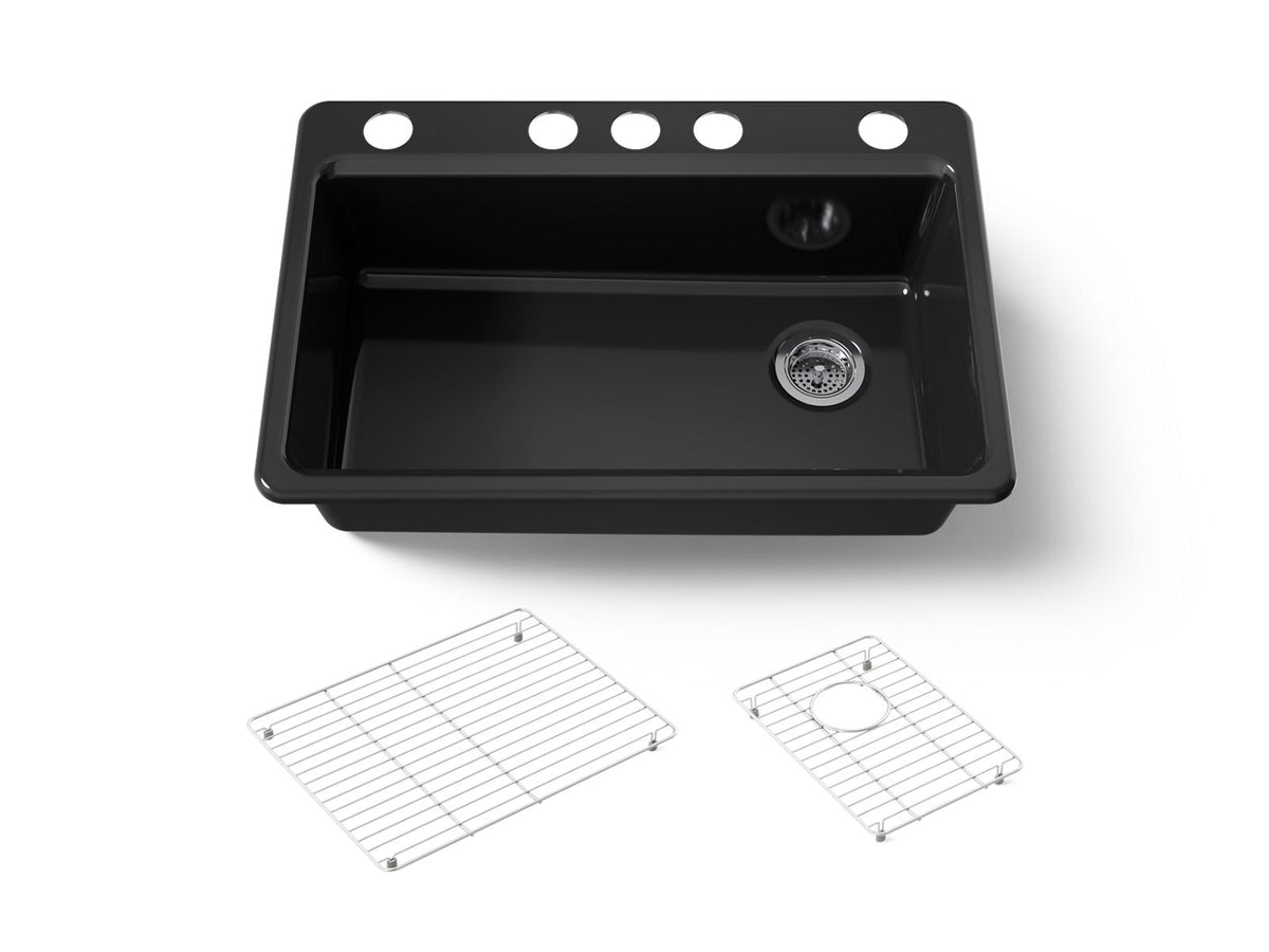 RIVERBY SINK, SINGLE, UC, 5U-HOLE