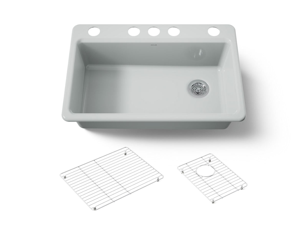 RIVERBY SINK, SINGLE, UC, 5U-HOLE