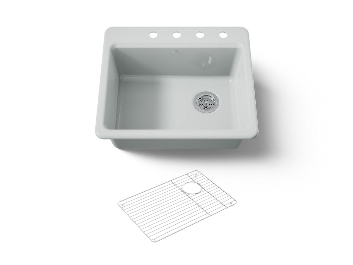 RIVERBY SINK, SINGLE, SR, 4-HOLE