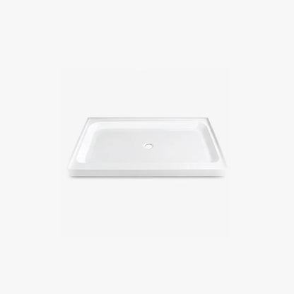 60" X 32" Double Threshold Showerbase Center Drain