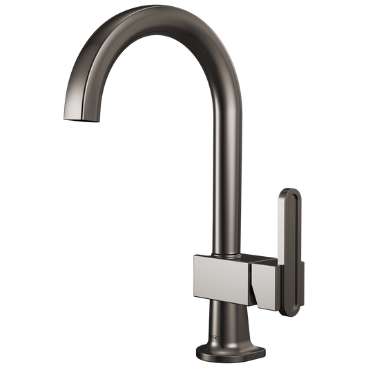 BAR FAUCET WITH ARC SPOUT - LESS HANDLE