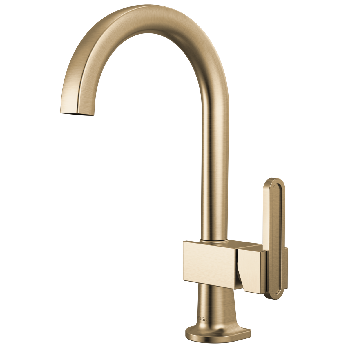BAR FAUCET WITH ARC SPOUT - LESS HANDLE
