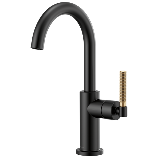 ARC SPOUT BAR, KNURLED HANDLE