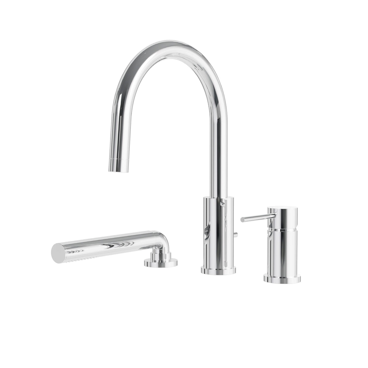 UMIX 3 PCS TUB FILLER WITH HANDSHOWER