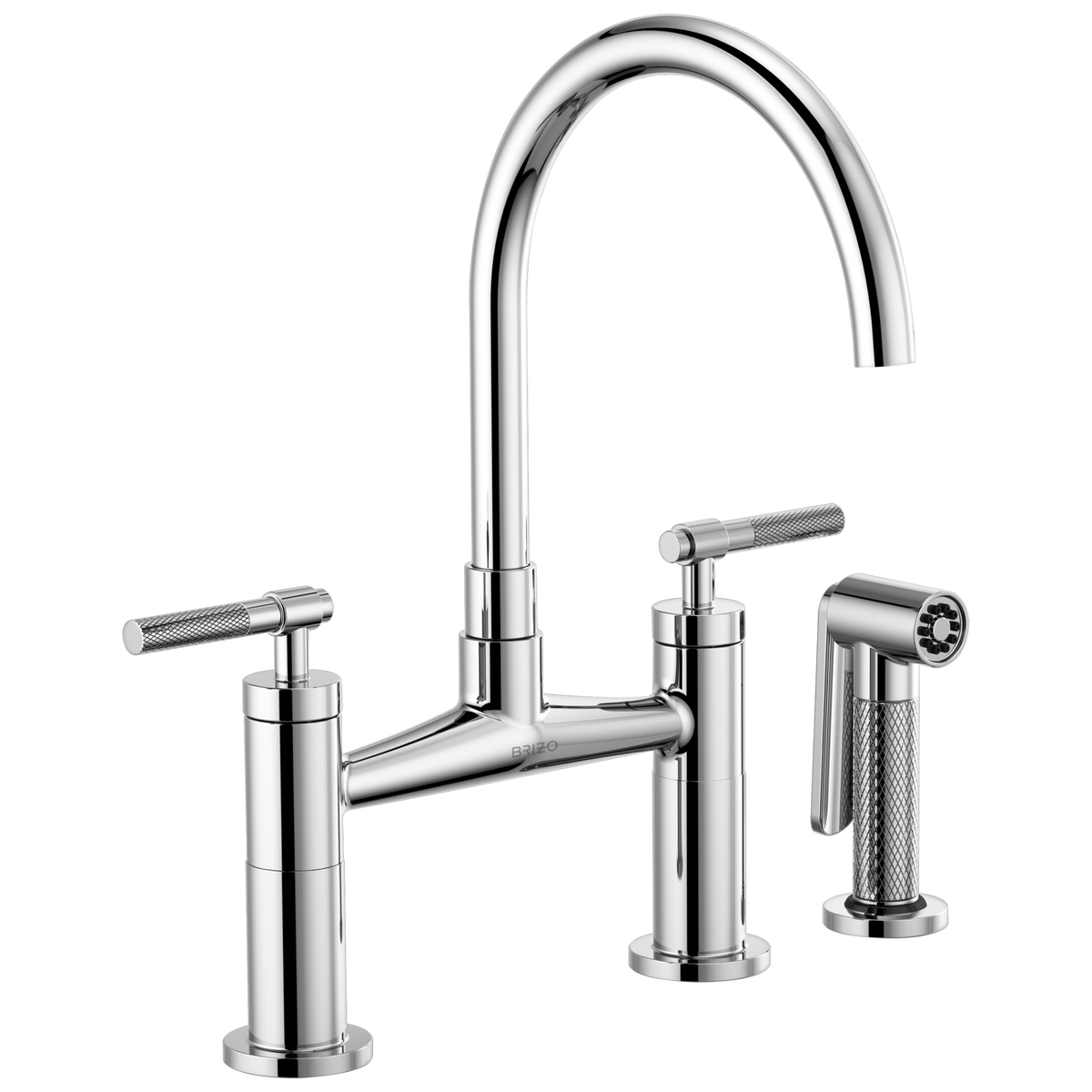 ARC SPOUT BRIDGE, KNURLED HANDLE
