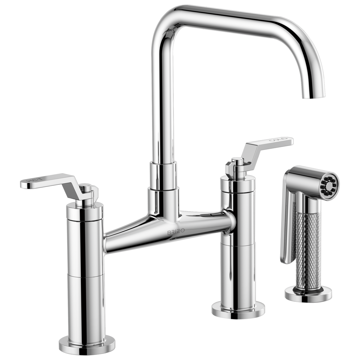 SQUARE SPOUT BRIDGE, INDUSTRIAL HANDLE