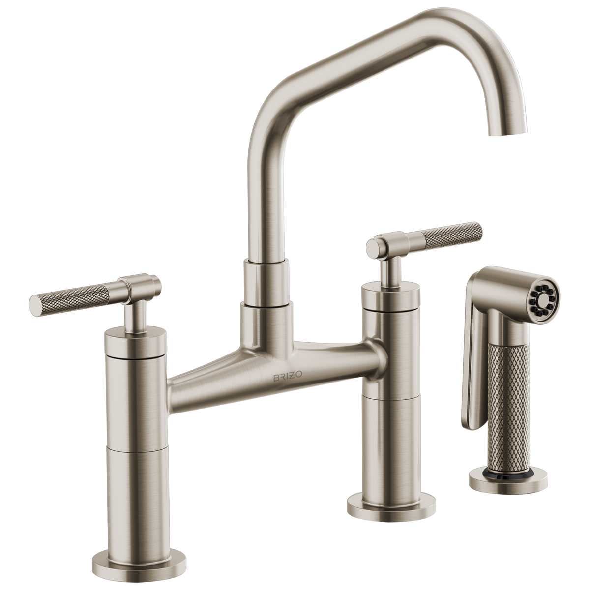 ANGLED SPOUT BRIDGE, KNURLED HANDLE