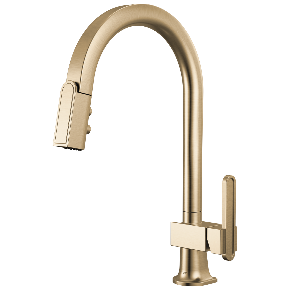 PULL-DOWN FAUCET WITH ARC SPOUT - LESS H