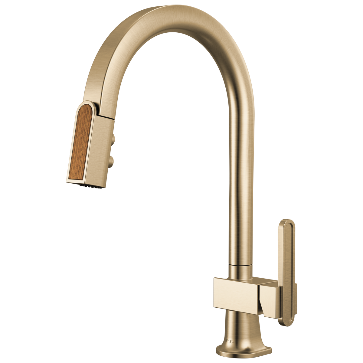 PULL-DOWN FAUCET WITH ARC SPOUT - LESS H