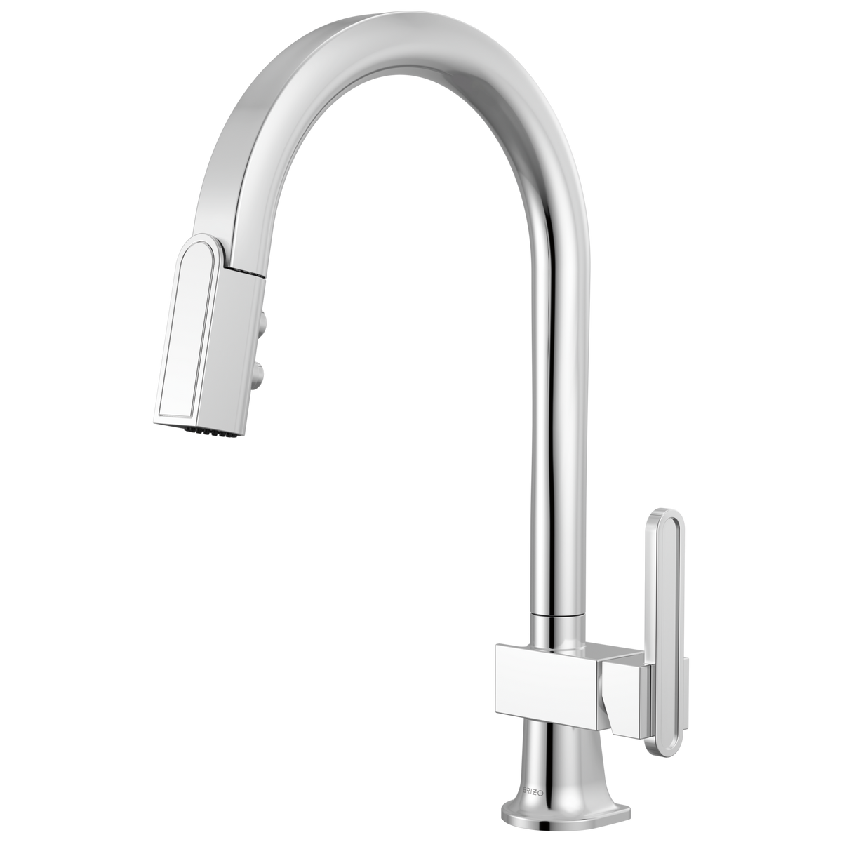 PULL-DOWN FAUCET WITH ARC SPOUT - LESS H