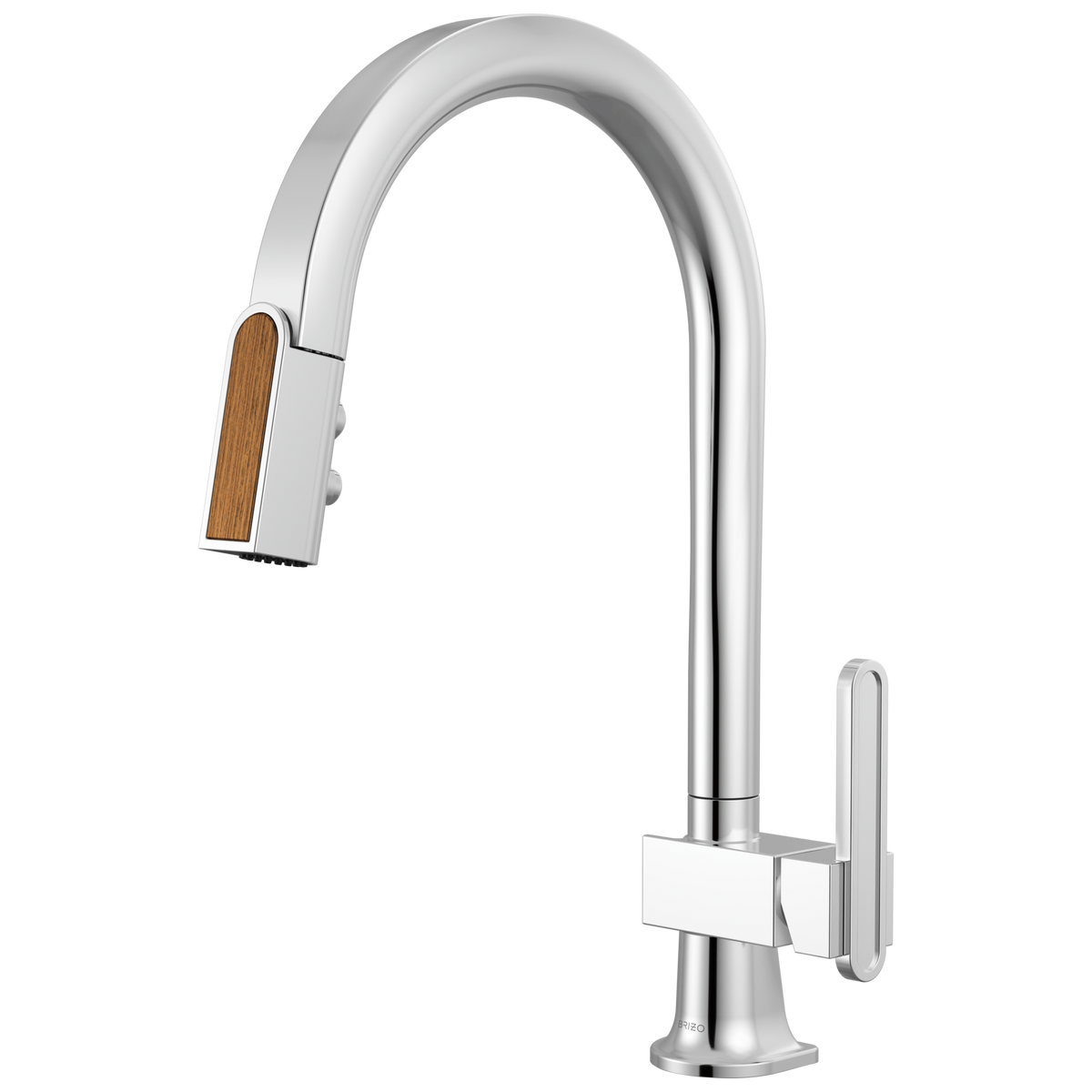 PULL-DOWN FAUCET WITH ARC SPOUT - LESS H